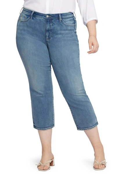 Shop Nydj Piper Cool Embrace® Relaxed Crop Straight Leg Jeans In Romance