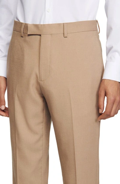 Shop Sandro Berkeley Stretch Wool Suit Pants In Beige