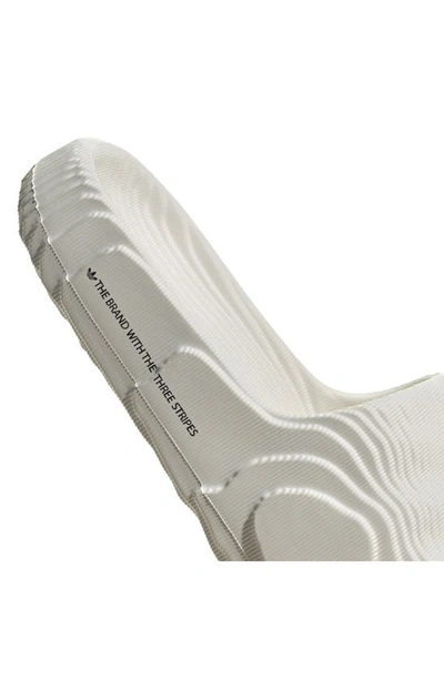 Shop Adidas Originals Adilette 22 Sport Slide In Off White/ Off White/ Black