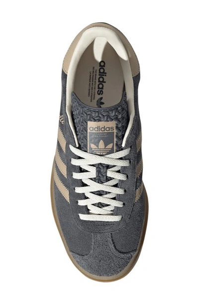 Shop Adidas Originals Gazelle Bold Platform Sneaker In Grey 6/ Beige/ Cream