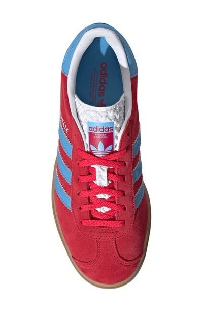 Shop Adidas Originals Gazelle Bold Platform Sneaker In Pink/ Blue/ White