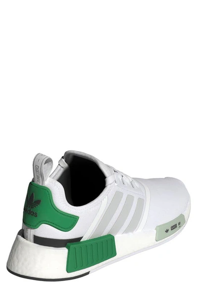 Shop Adidas Originals Nmd R1 Primeblue Sneaker In Ftwr White/ Grey One/ Green