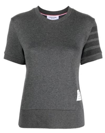Shop Thom Browne T-shirt In Gray