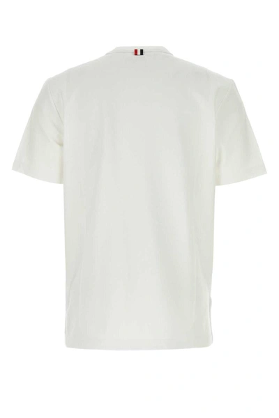 Shop Thom Browne T-shirt In White