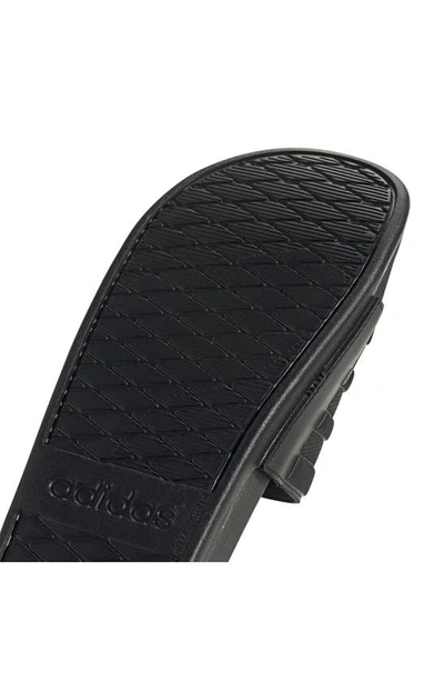 Shop Adidas Originals Gender Inclusive Adilette Comfort Sport Slide Sandal In Black/ Black/ Black