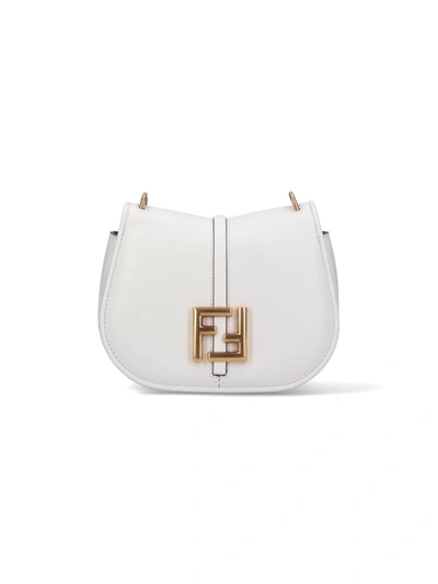 Shop Fendi Cmon Mini Crossbody Bag In Bianco