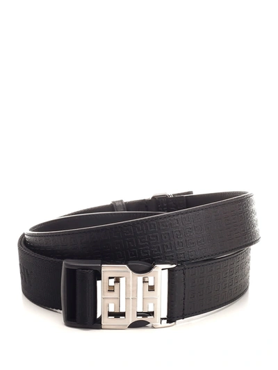 Shop Givenchy Belt In Micro 4g Leather In Black
