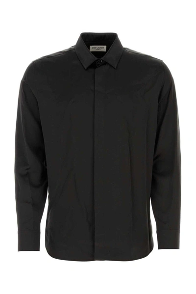 Shop Saint Laurent Yves Long-sleeved Shirt In Default Title