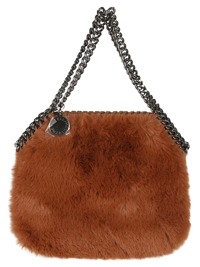 Shop Stella Mccartney Mini Fur Shoulder Bag In Default Title