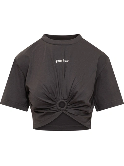 Shop Palm Angels T-shirt With Logo In Nero