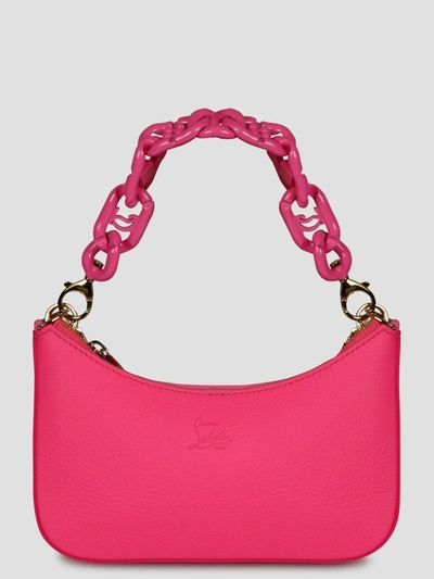 Shop Christian Louboutin Loubila Chain Mini Bag In Pink & Purple