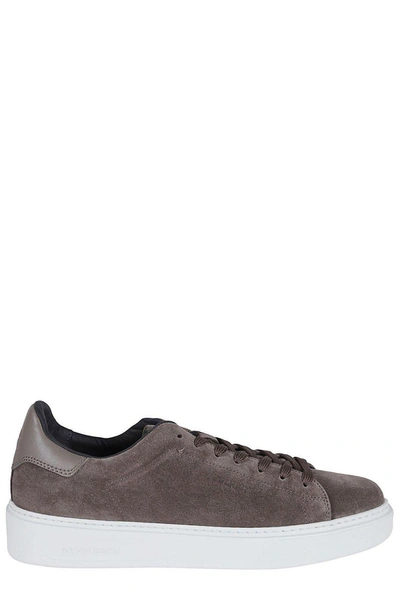 Shop Woolrich Classic Court Low-top Sneakers In Taupe