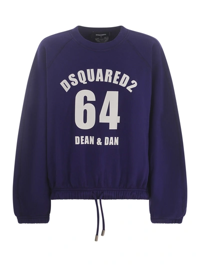 Shop Dsquared2 Sweatshirt  Dean&amp;dan In Cotton In Viola