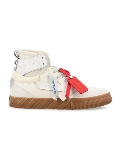 Shop Off-white Floating Arrow High Top Vulcanized Sneakers
