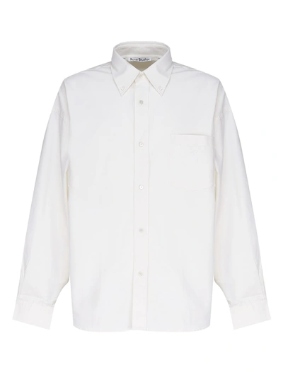 Shop Acne Studios Shirt With Buttons In White