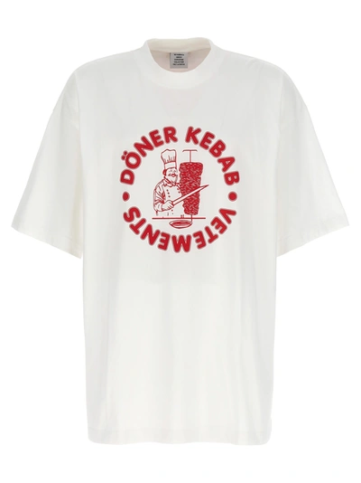 Shop Vetements Doner Kebap T-shirt In White