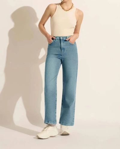 Shop Outland Denim Ellie High Wide Leg Jean In Sunday In Multi