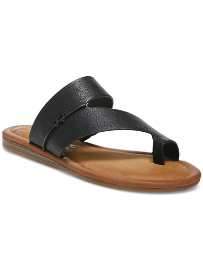 Shop Zodiac Yuma2 Womens Faux Leather Slip On Thong Sandals In Black
