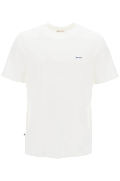 Shop Autry T Shirt With Logo Label In White