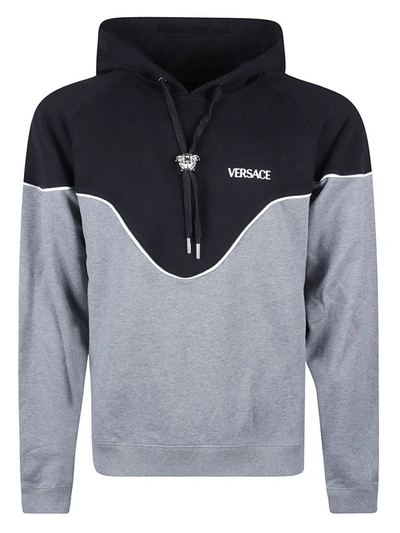 Shop Versace Sweaters In Grey
