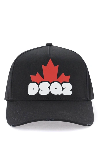 Shop Dsquared2 Dsq2 Baseball Cap In Black (black)