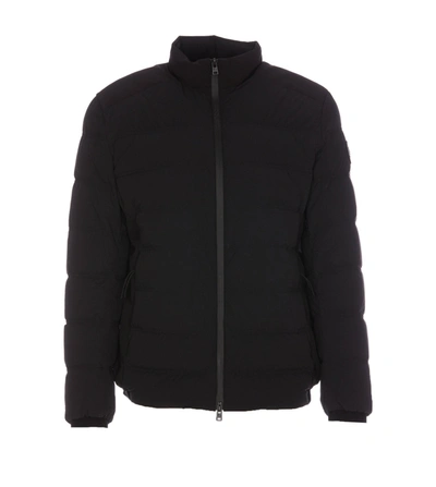 Shop Woolrich Bering Stretch Down Jacket  In Black