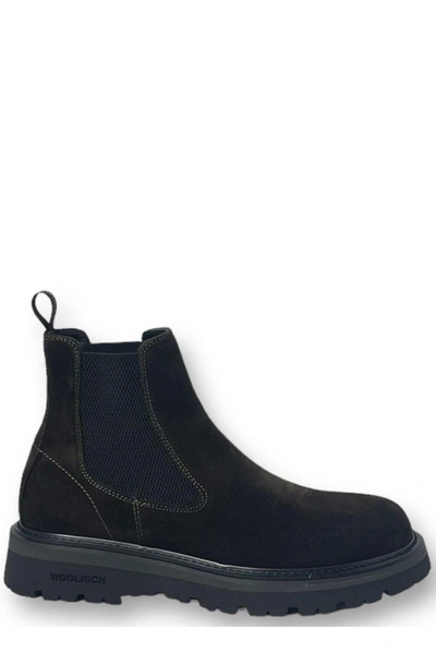 Shop Woolrich Round Toe Ankle Boots  In Brown