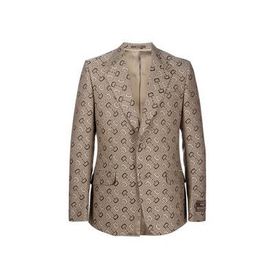 Shop Gucci Cotton And Wool Jacket In Beige