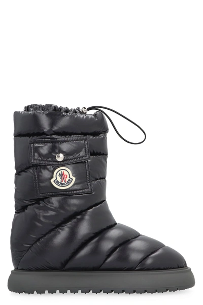 Shop Moncler Gaia Nylon Boots In Black