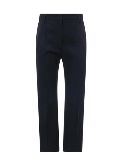 Shop Valentino High Waist Tailored Trousers In Black