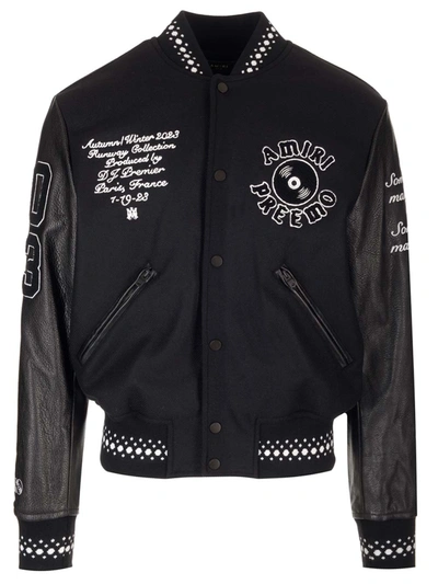 Shop Amiri Dj Premier Varsity Jacket In Black