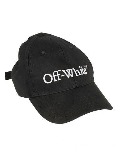 Shop Off-white Bookish Dril Baseball Cap In Black/white