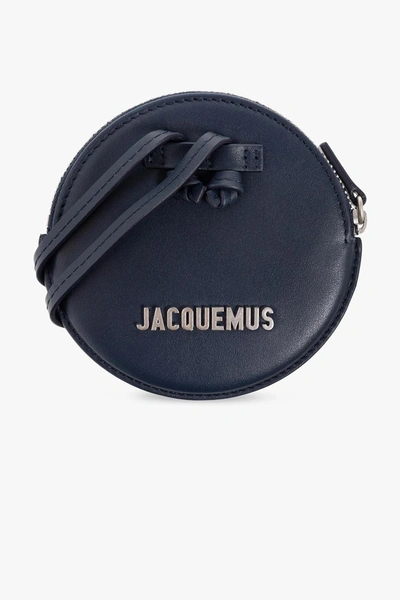 Shop Jacquemus Le Pitchou Strapped Pouch In Blue