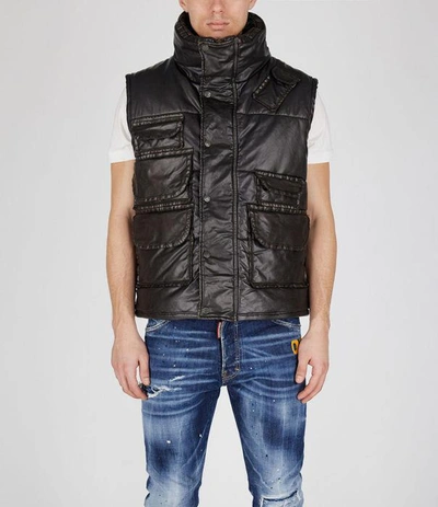 Shop Dsquared2 Waistcoat In Chocolate