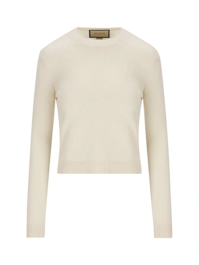 Shop Gucci Long-sleeve Knit Sweater In Default Title