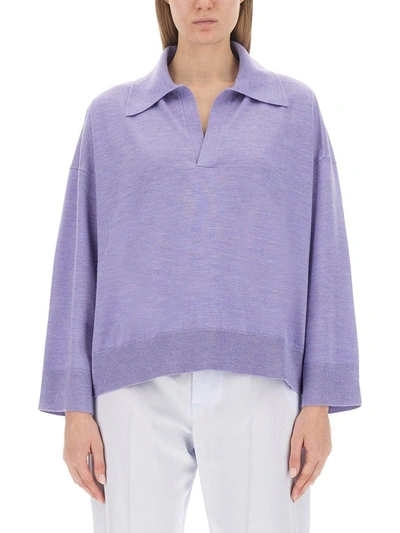 Shop Bottega Veneta Bv Embroidered Knit Polo Shirt In Multicolor