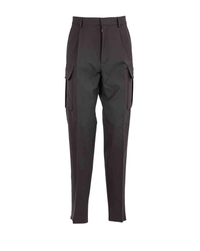 Shop Dsquared2 Dsquared Stretch Wool Trousers In Nero