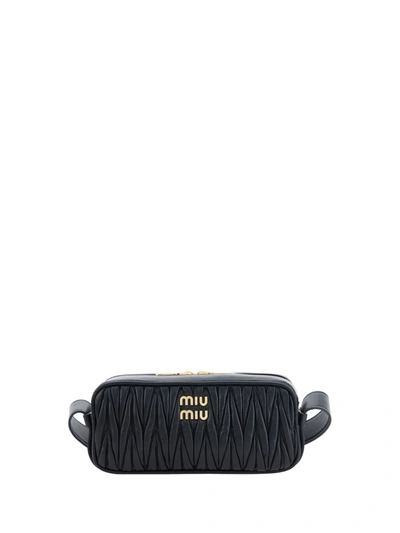 Shop Miu Miu Shoulder Bag In Nero