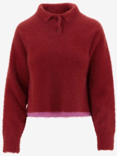 Shop Jacquemus Le Polo Neve In Red