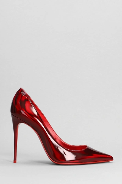 Shop Christian Louboutin Kate 100 Pumps In Red Leather