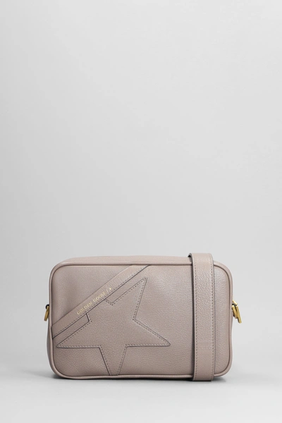 Shop Golden Goose Shoulder Bag In Taupe Leather