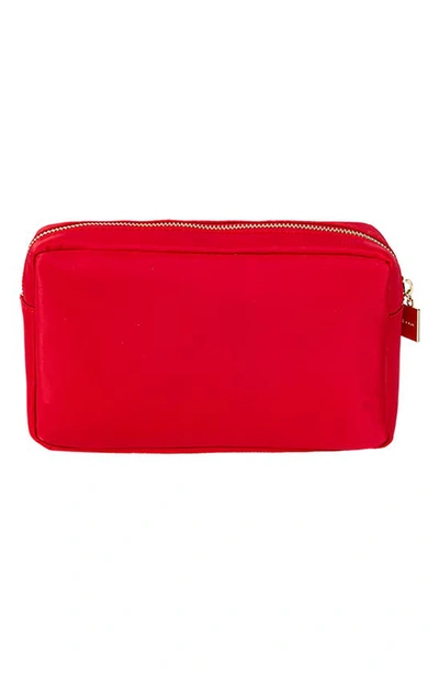 Shop Bloc Bags Medium Champagne Bottle Cosmetics Bag In Red