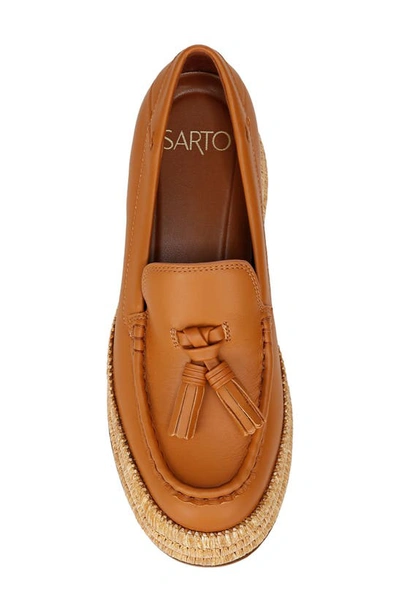 Shop Sarto By Franco Sarto Tremont Platform Tassel Loafer In Tan