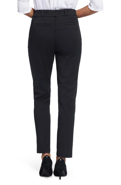 Shop Nydj Sadie Slim Pants In Black