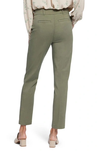 Shop Nydj Sadie Slim Pants In Avocado