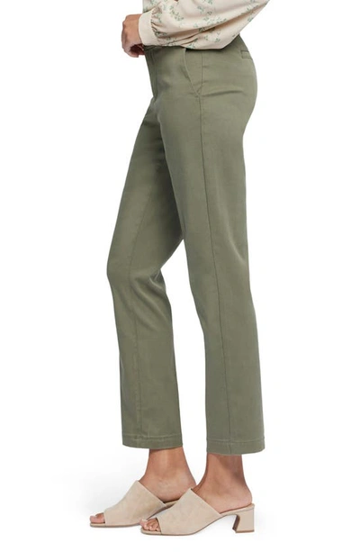 Shop Nydj Sadie Slim Pants In Avocado