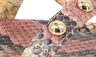 Shop Kenneth Cole Ruby Studded Sandal In Pink Multi Snake