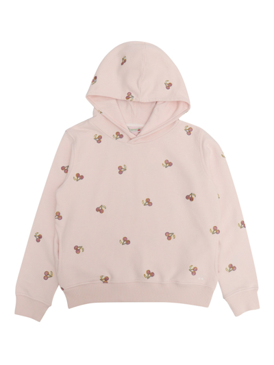 Shop Bonpoint Cherry Pattern Girl's Sweatshirt In Pink