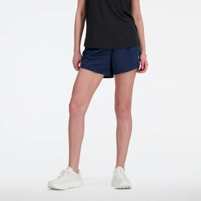 New Balance Athletics Mesh Running Shorts In Blue