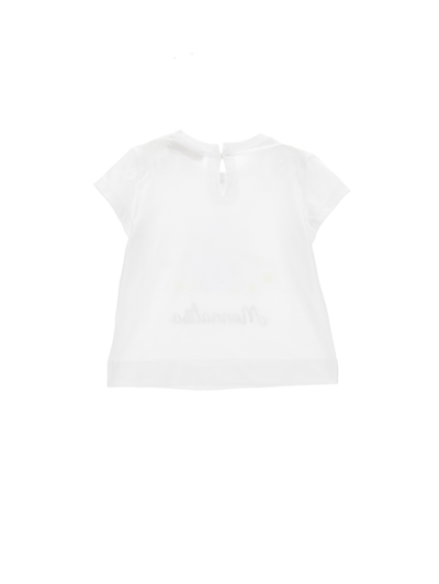 Shop Monnalisa Castle Print T-shirt In White